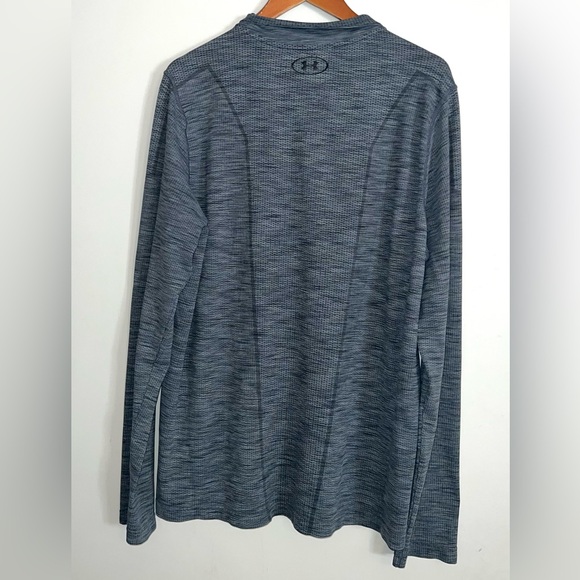 Under Armour Men's 1/4 Zip Graphite Threadborne Seamless Pullover Shirt 2XL - Picture 6 of 7